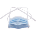 Hypoallergenic disposable 3 ply face masks adult with tie back apparel machinery